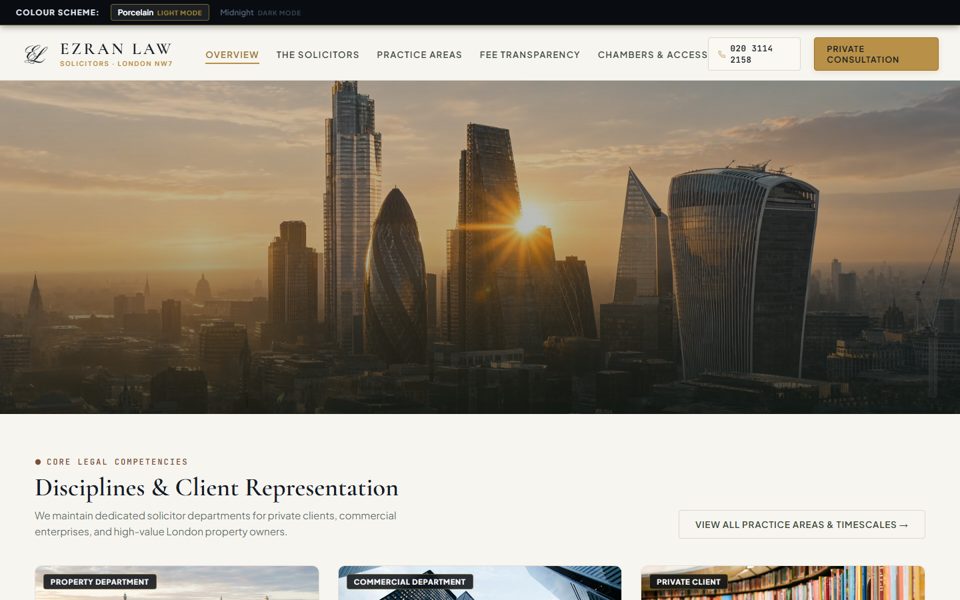 The new Ezran Law website